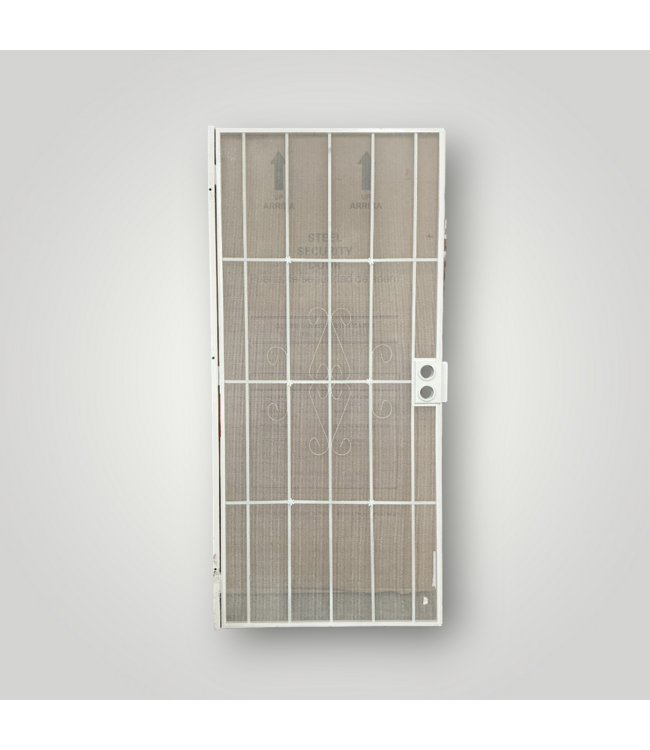 52468 White Steel Security Door 36" x 80"