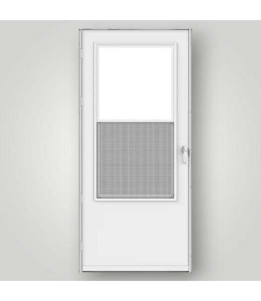 52477 White Mid-View Storm Door 36" x 81" Reversible