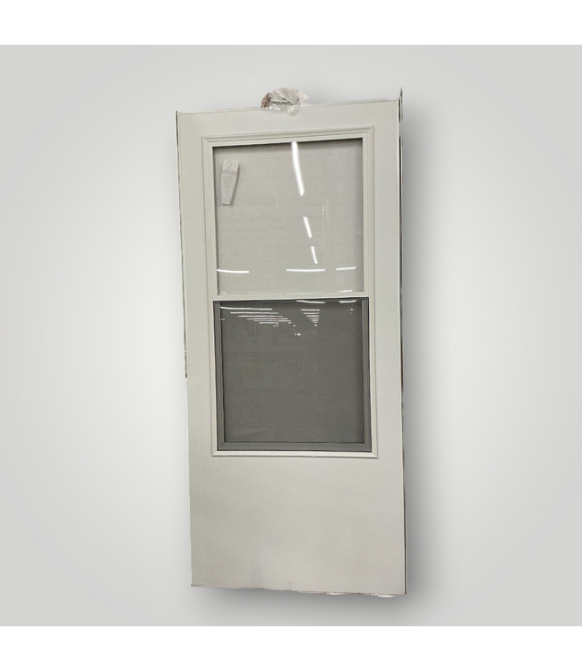52477 White Mid-View Storm Door 36" x 81" Reversible