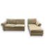 52484 2 Piece Blonde Sectional Sofa