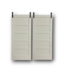 52494 Bright White Barn Doors Set of 2 (36" x 80")