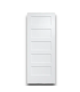 52502 White 5-Panel Smooth Slab Door 36" x 80"