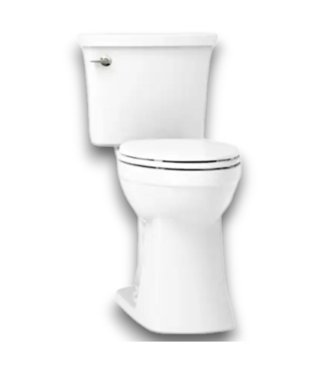 52503 Elliston White Elongated Soft Close 2-Pc Toilet