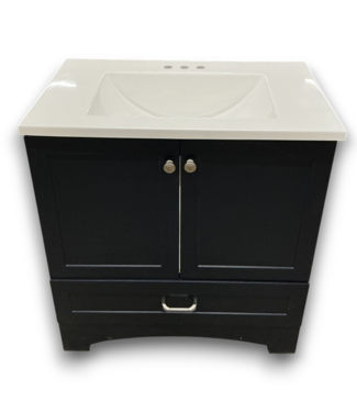52506 Navy Blue Single Sink Bathroom Vanity 30"W