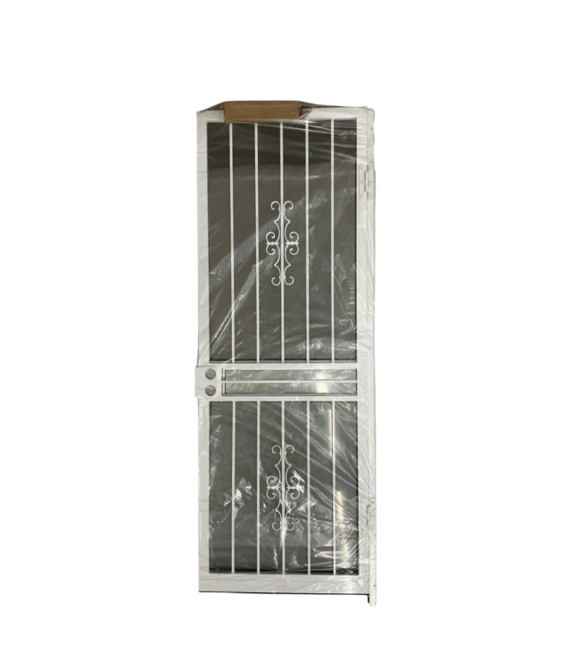 52492 White Steel Security Door 33.5" x 94.25"