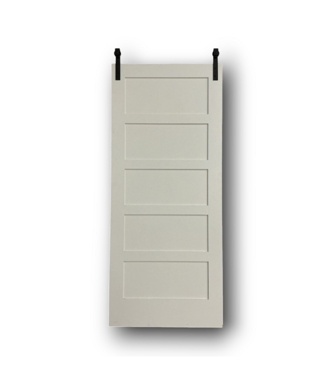 52494 Bright White Barn Doors Set of 2 (36" x 80")