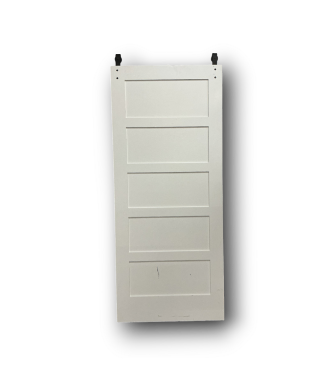 52494 Bright White Barn Doors Set of 2 (36" x 80")