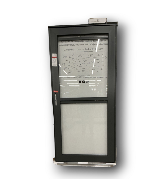 52497 Graphite Retractable Storm Door 36" x 81" RH
