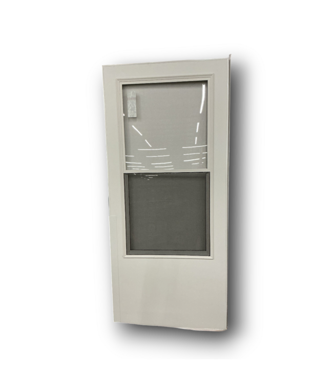 52498 White Reversible Mid-View Storm Door 36" x 81"