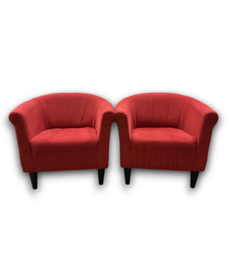 52513 Blood Orange Armchair  (Set of 2) 33"W x 31"H