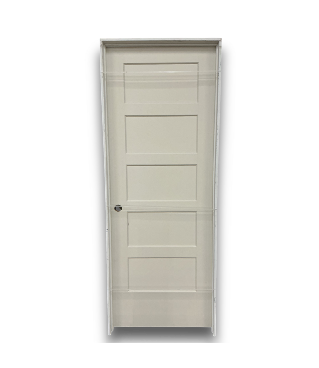 52518 Prehung White 5-Panel Interior Door 30" x 80"