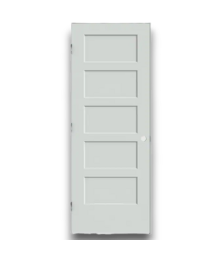52518 Prehung White 5-Panel Interior Door 30" x 80"