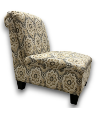 52524 Floral Armless Chair 30" x 37"