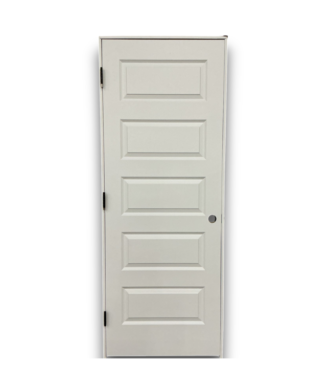 52526 Prehung White 5-Panel Interior Door 30" x 80"