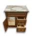 52515 Oak Wood Bathroom Vanity With Stone Top 30"