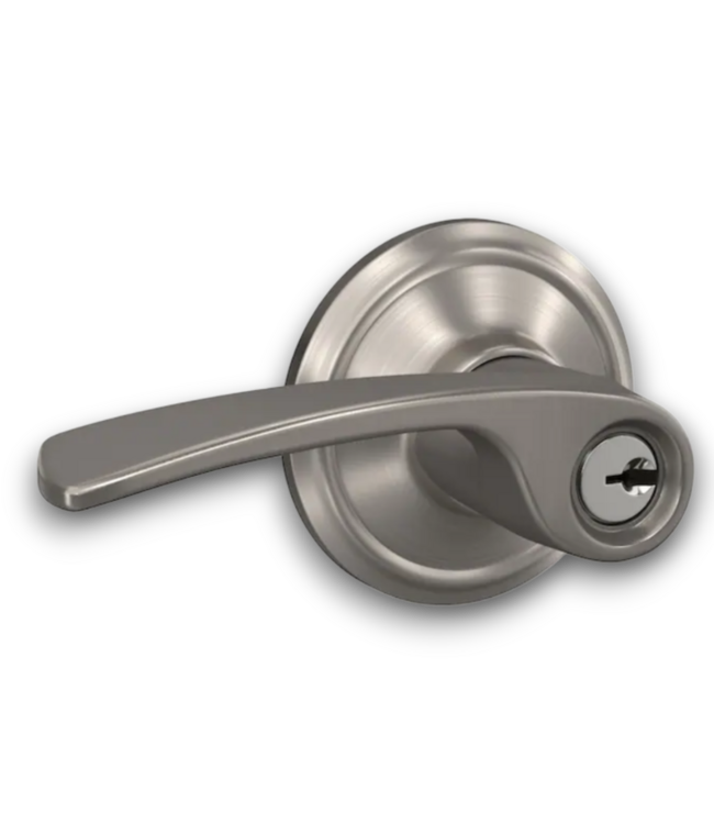52541 Merano Satin Nickel Exterior Keyed Entry Door Handle