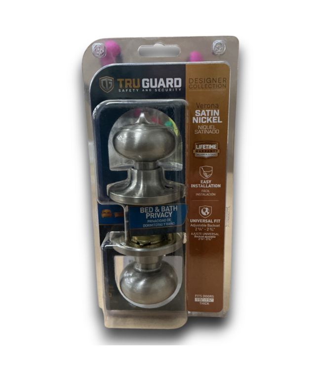 52544 Satin Nickel Privacy Door Knob