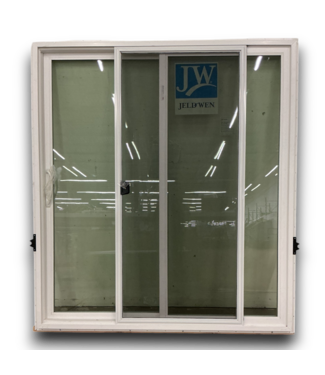 52553 White Vinyl Left Hand Sliding Patio Door 72"W x 80"H