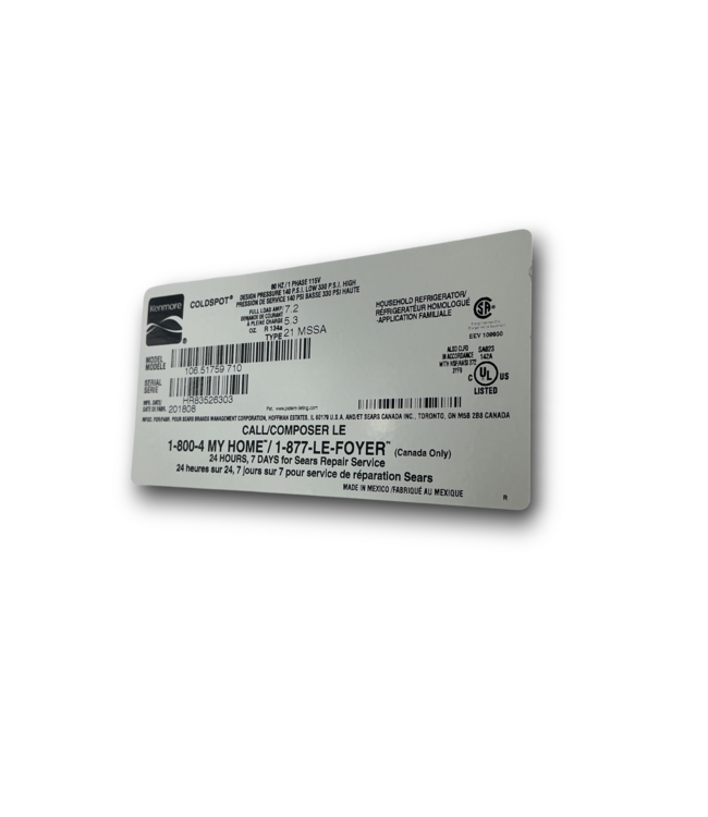 52545 Black French Door Refrigerator