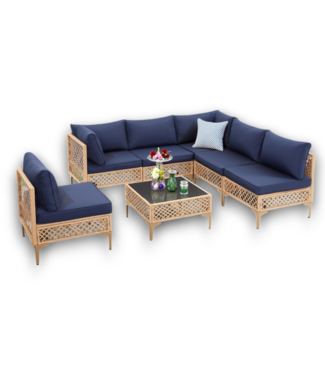 52563 7-Piece Outdoor Wicker Patio Furniture Set