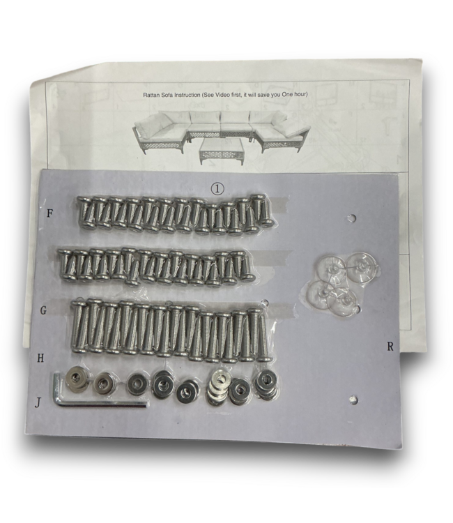 52563 7-Piece Outdoor Wicker Patio Furniture Set