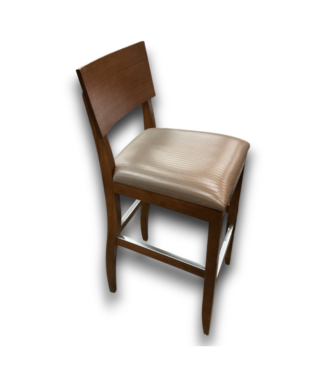 52574 Slender Walnut Barstools Set of 4