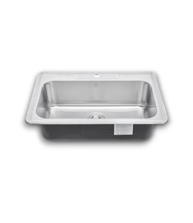 52577 Drop-In Stainless Steel Single Bowl Kitchen Sink