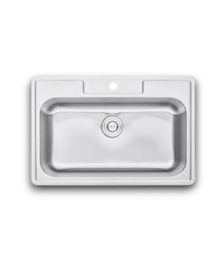 52577 Drop-In Stainless Steel Single Bowl Kitchen Sink