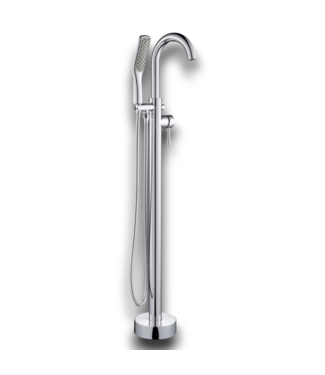 52585 Fusion Chrome Freestanding Tub Filler With Handheld