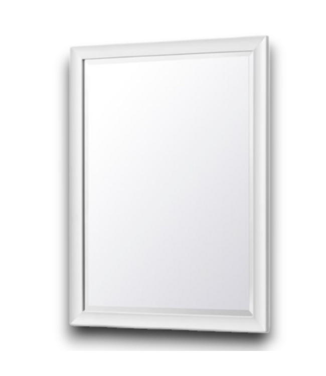 52588 White Beveled Rectangle Wall Mirror 30" x 40"