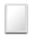 52588 White Beveled Rectangle Wall Mirror 30" x 40"