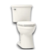 52601 Elliston Biscuit Elongated 2 Piece Toilet Kit