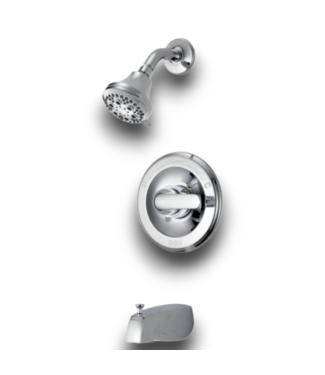 52609 Classic Chrome Round Bathroom And Shower Faucet