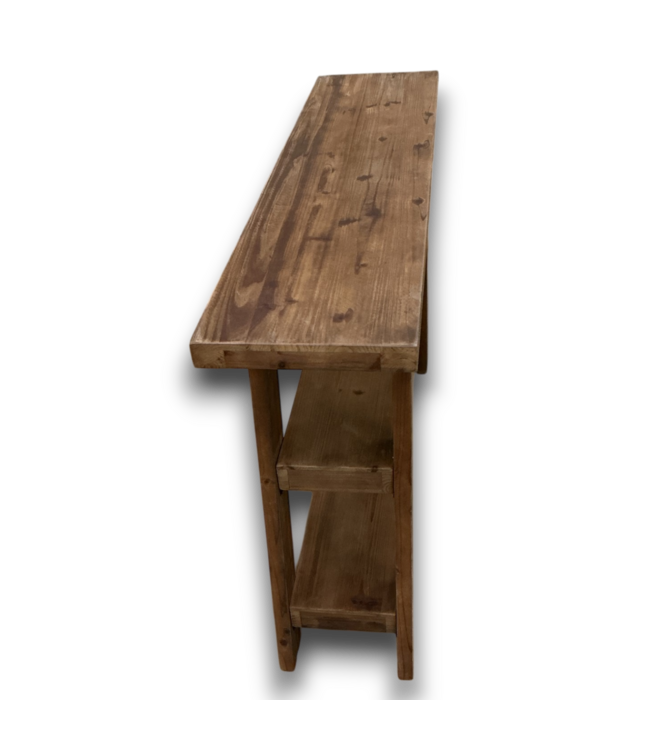 52612 Solid Wood 3 Tier Entryway Long Console Table 47"L