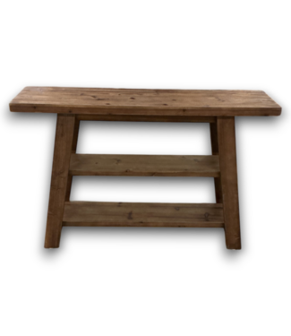 52612 Solid Wood 3 Tier Entryway Long Console Table 47"L