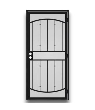 52627 Gibraltar Black Steel Security Screen Door 32" x 81"