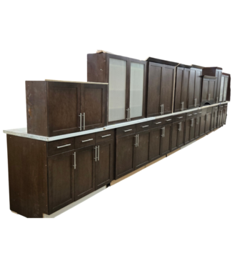52613 Jacobean Cabinet Set of 18pcs