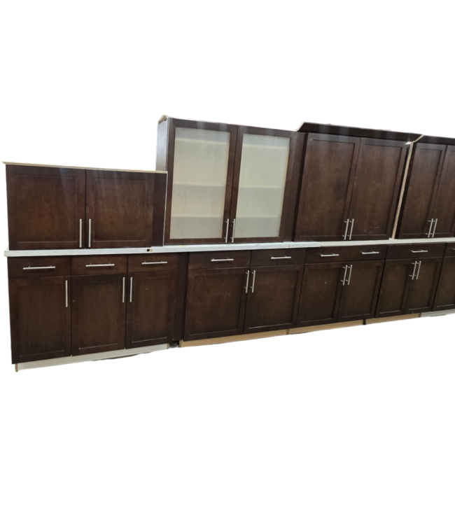 52613 Jacobean Cabinet Set of 18pcs