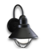 52634 1-Light Black Dark Sky Wall Light 12"