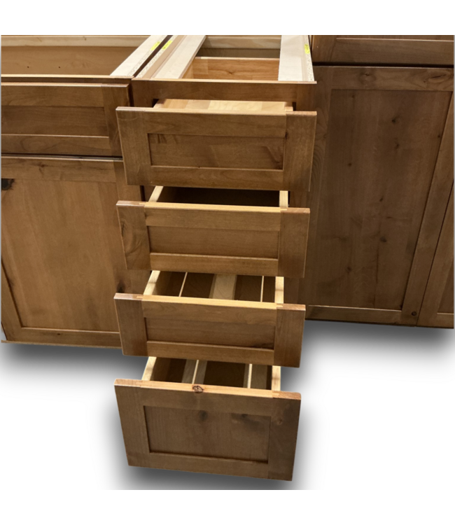 52630 Knotty Alder Hickory Shaker Style 13 Piece Cabinet Set