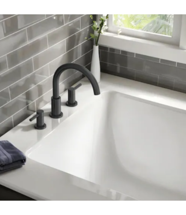 52657 Matte Black 2-Handle Bathtub Faucet