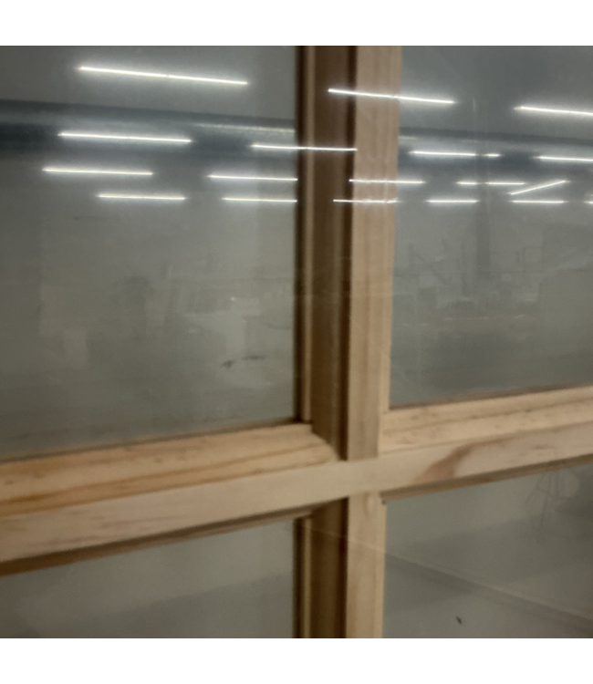 52663 15-Lite Pine Wood French Door Slab 32" x 80"