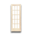 52663 15-Lite Pine Wood French Door Slab 32" x 80"