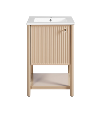 52671 Cream White French Bathroom Vanity With Top 20"