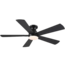 52674 Black Flush Mount Smart Ceiling Fan With Light 52"