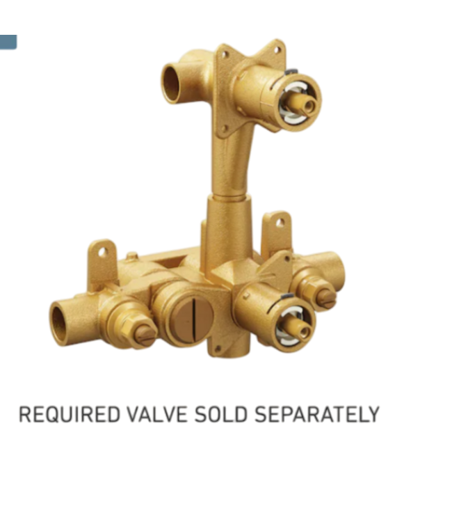 52677 Brushed Nickel 2-Handle Shower Faucet Handle