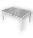 52658 Gray Slat Outdoor Patio Table 59"