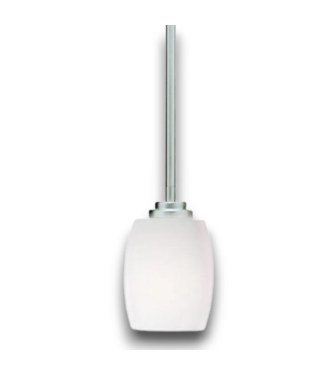 52690 Mini Pendant Light With Etched Glass Shade 5"
