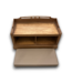 52698 Wood Entryway Storage Bench With Cushion