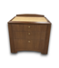 52700 3-Drawer Wood Nightstand/ Small Dresser